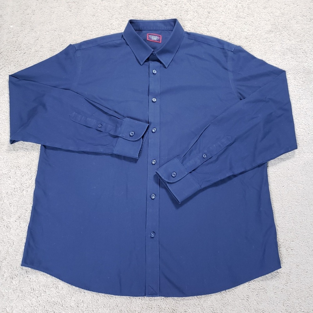 UNTUCKit Shirt Men XXL Slim Fit Blue Castello Long Sleeve Button Business Casual